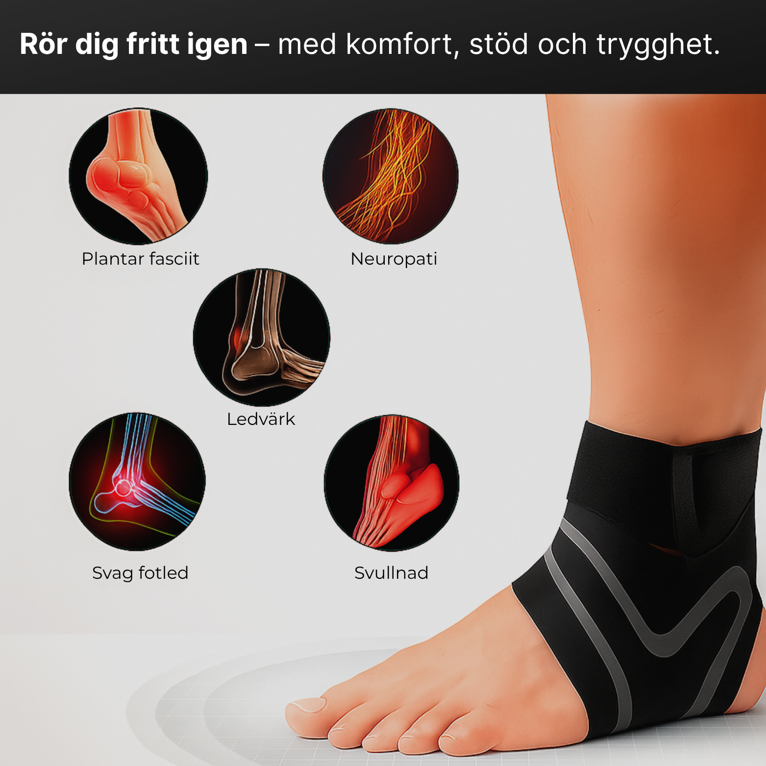Ankelkomfort- Gå smärtfritt igen